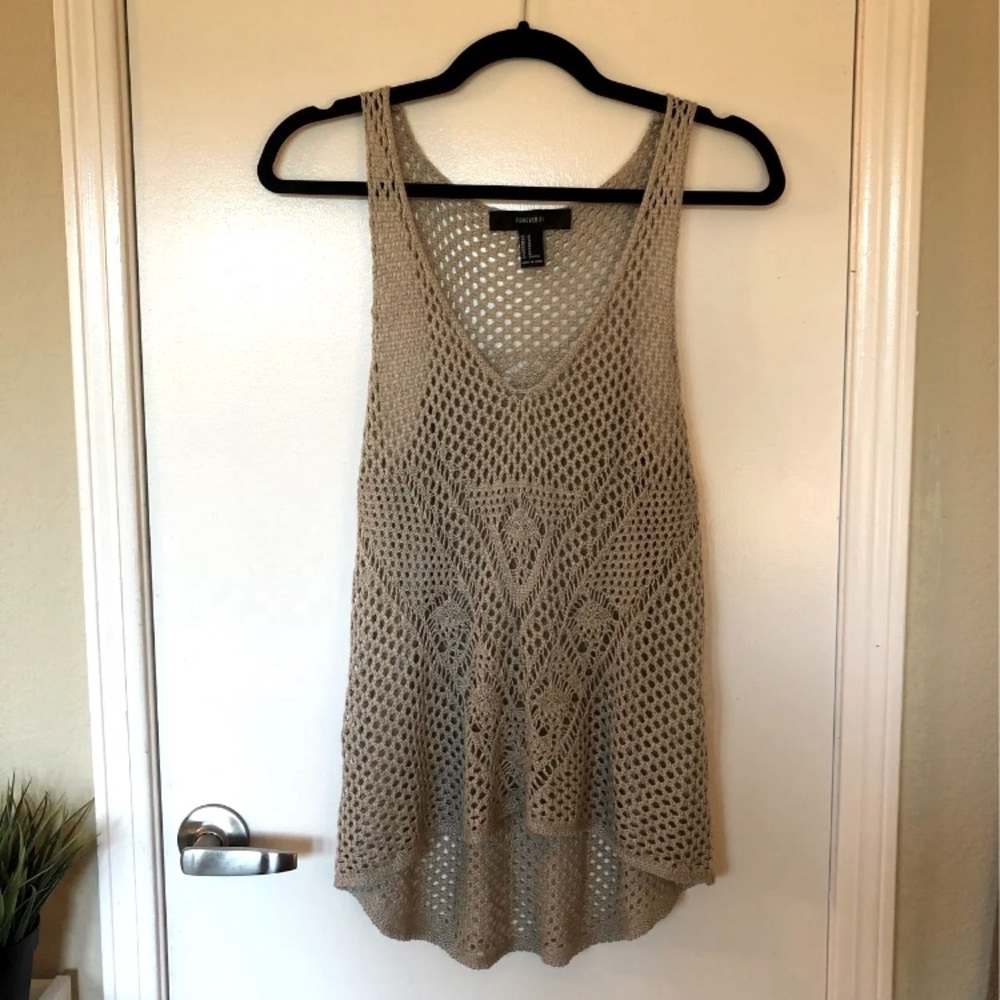 Crochet knit top